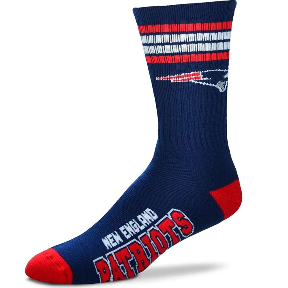 NFL New England Patriots Mens Crew Socks